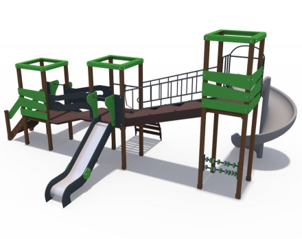 Игровой комплекс Геометрия Н-1200 и Н-2000 ДИО 09020