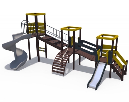 Игровой комплекс Геометрия Н-1200 и Н-2000 ДИО 09020