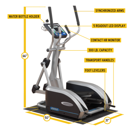 Эллиптический тренажер Endurance с адаптером 220V