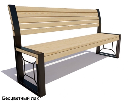 Скамейка уличная Бавария, Сосна 1,5 м