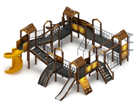 Детская игровая площадка Остров детства (Эко) H=1200 H=2000 ДИК 2.01.8.02-02