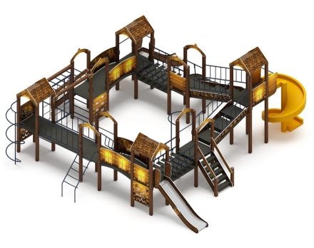 Детская игровая площадка Остров детства (Эко) H=1200 H=2000 ДИК 2.01.8.02-02