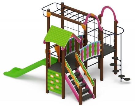 Детская игровая площадка Лукоморье ДИК 2.25.06-01 H=1200