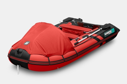 Gladiator C 330 AL ACTIVE Красно-черный моторная лодка ПВХ Алюминиевый пайол