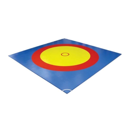 Борцовский ковёр 10х10 Трёхцветный, маты НПЭ плотностью 140 кг/м3