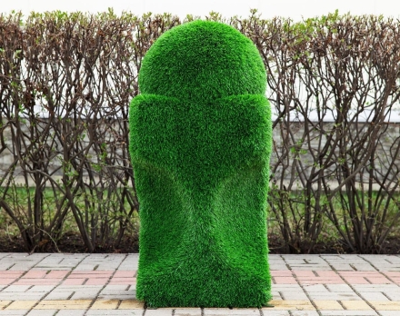 Топиари ваза с шаром - газон Eco Green