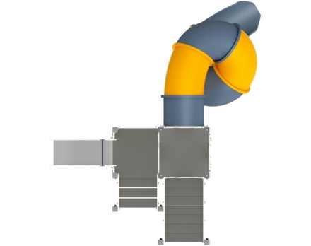 Детская игровая площадка Буровая (лего) горка-труба винтовая Н 2000, горка 750 ДИК 2.28.02-01