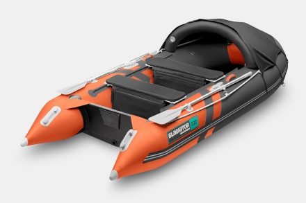 Gladiator C 330 AL ACTIVE Оранжево-темносерый моторная лодка ПВХ Алюминиевый пайол