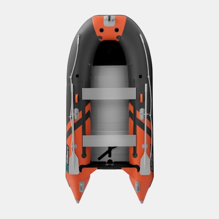 Gladiator C 330 AL ACTIVE Оранжево-темносерый моторная лодка ПВХ Алюминиевый пайол