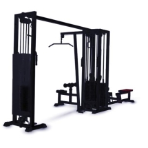 3-х позиционная станция с перекрестной тягой (грузоблок) чёрный Barbell МВ 3.03 