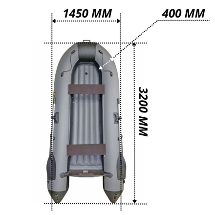 Лодка ПВХ Муссон 3200 НД