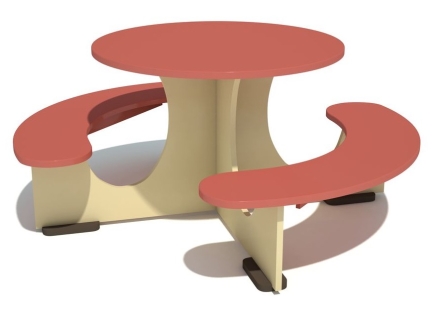 Детский игровой стол Солнышко тип 2 для игровой площадки