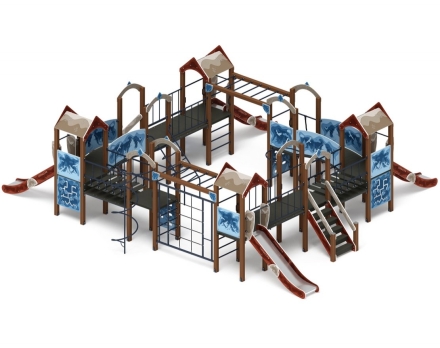 Детская игровая площадка Остров детства (Алтай) горка Н 1200 ДИК 2.01.8.01-04