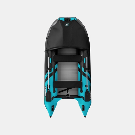 Gladiator C 330 AL ACTIVE Черно-бирюзовый моторная лодка ПВХ Алюминиевый пайол