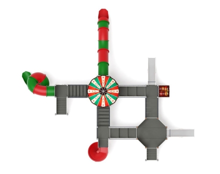 Детская игровая площадка Карнавал Шапито ДИК 2.22.05-01 H=1200 H=2000, винтовой скат