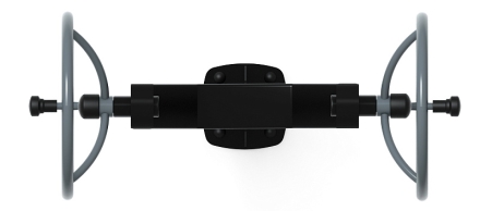 Рули (положение стоя) серый - Уличный тренажер - СТ 105-13