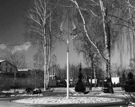 Скульптура из нержавеющей стали Торнадо Увеличенный размер