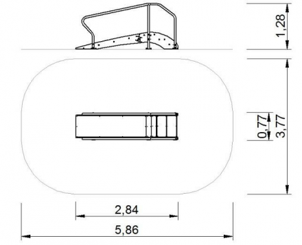 УТИп-058 Тренажер для пожилых Горка с пандусом
