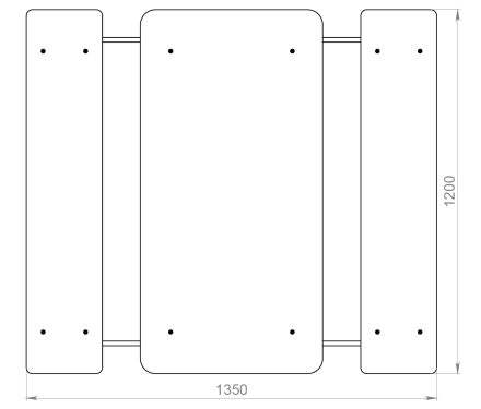 Стол детский Конструктивизм ЛГСД-30.3 для игровой площадки