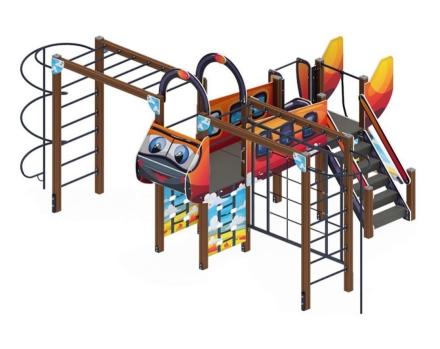 Детская игровая площадка Аэроплан (мульт) ДИК 2.03.4.02-01 Н=1200