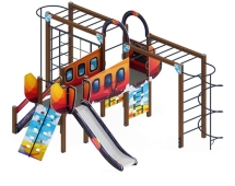 Детская игровая площадка Аэроплан (мульт) ДИК 2.03.4.02-01 Н=1200