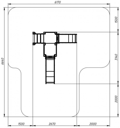 Детская игровая площадка Карапуз Граффити ДИК 1.001.07-03 Н=750 Н=900