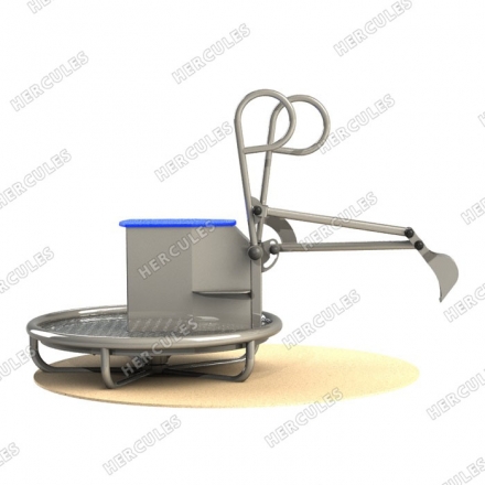 Песочный экскаватор двухместный (нержавеющая сталь)