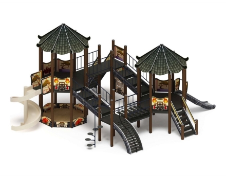 Детская игровая площадка Карнавал Шанхай ДИК 2.22.04-02 H=1200 H=2000, винтовой скат