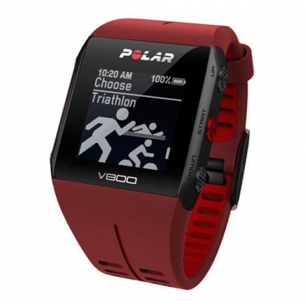 Пульсометр POLAR V800 с датчиком H7, цвет: красный