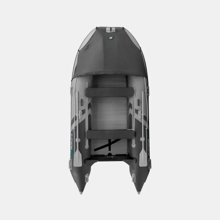 Gladiator C 370 AL ACTIVE Светло-темносерый моторная лодка ПВХ Алюминиевый пайол