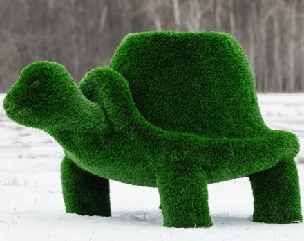 Топиари Черепаха с кашпо, Мудрая газон Eco