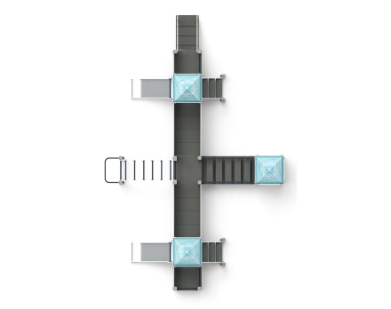 Детская игровая площадка Королевство (Коты) ДИК 1.15.05-21 H=750х