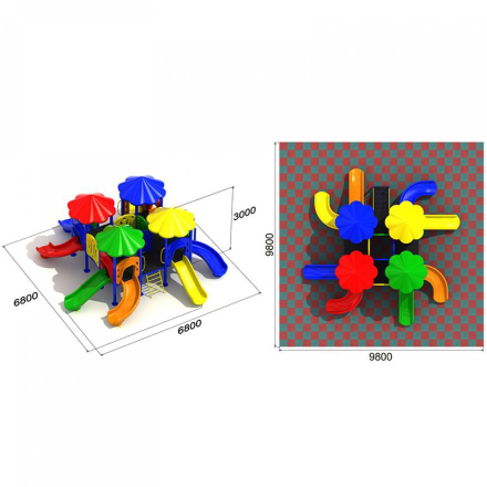 Детская игровая площадка Каравай 2.3