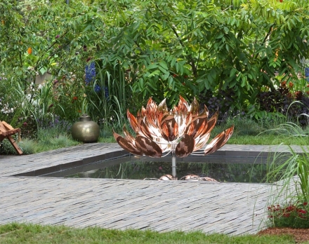 Медная скульптура Лотос Стандартный размер