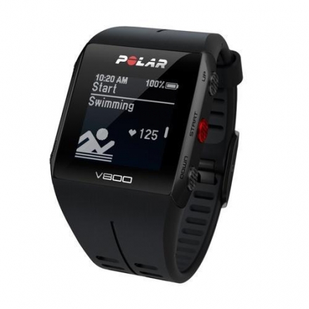 Пульсометр POLAR V800 с датчиком H10, цвет: черный