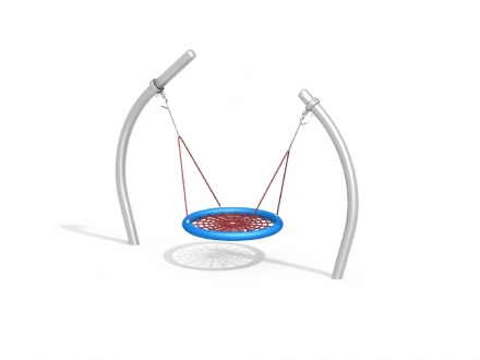 ДИО 1.311.01 Качели гнездо на двух столбах нерж