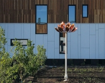 Медная скульптура Лотос Увеличенный размер