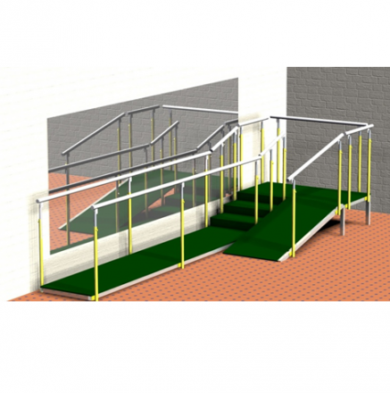 Горка реабилитационная с брусьями
