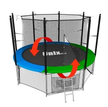 Батут UNIX line 8 ft Classic (inside) 244 см с защитной сеткой