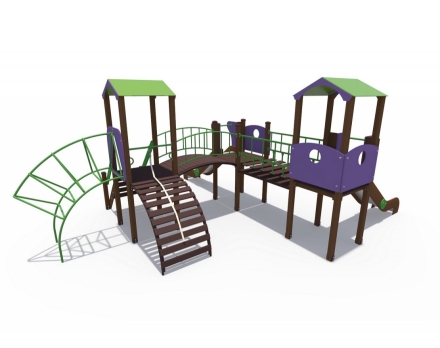 Детский игровой комплекс Браун Наш дворик Н-1200 ДИО 04061