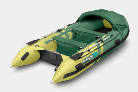 Gladiator C 370 AL ACTIVE Зелено-оливковый моторная лодка ПВХ Алюминиевый пайол