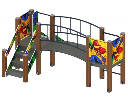 Детская игровая площадка Карапуз Граффити ДИК 1.001.03-03 Н=750