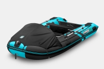Gladiator C 370 AL ACTIVE Черно-бирюзовый моторная лодка ПВХ Алюминиевый пайол