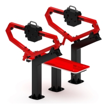 Жим лежа (красный) - Уличный тренажер - СТ 026-11.П