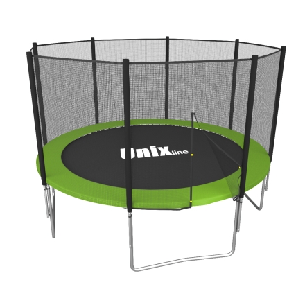Каркасный батут Unix Line 8ft Simple (outside) диаметр 244 см с защитной сеткой