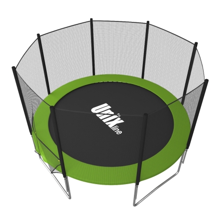 Каркасный батут Unix Line 8ft Simple (outside) диаметр 244 см с защитной сеткой
