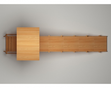 Зимняя деревянная горка “Зима wood”-5
