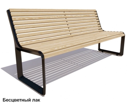 Скамейка чугунная Милан, Лиственница 1,2 м