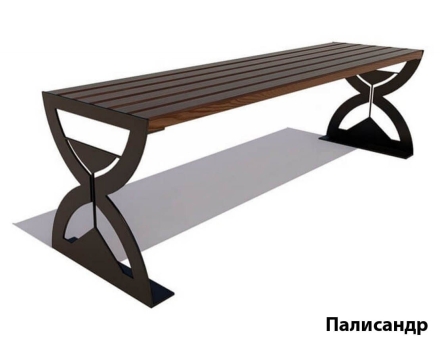 Парковая скамейка Часы, Сосна 0,6 м