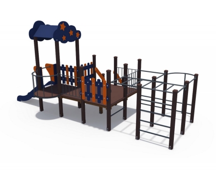 Игровой комплекс для детей на дачу Созвездие Н-750